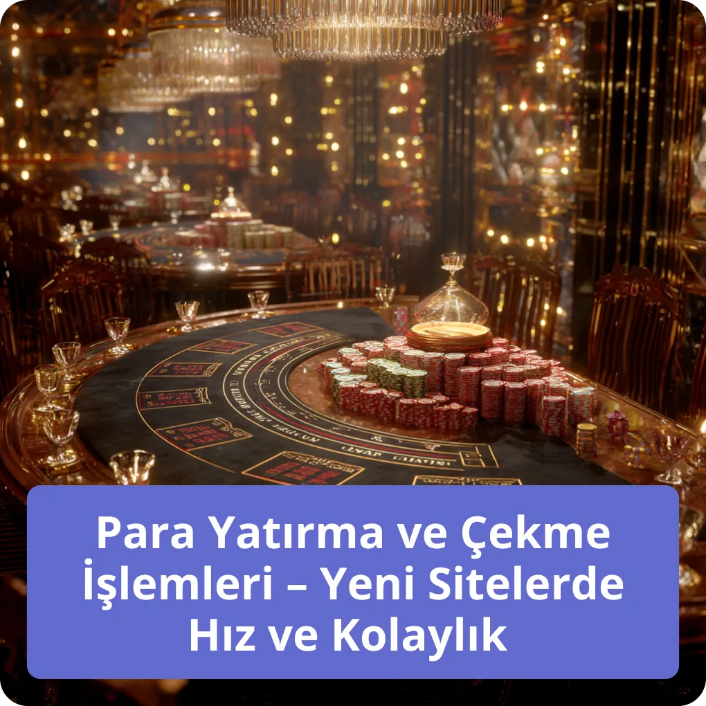 Para Yatırma ve Çekme İşlemleri – Yeni Sitelerde Hız ve Kolaylık avantajları Para Yatırma ve Çekme İşlemleri – Yeni Sitelerde Hız ve Kolaylık
